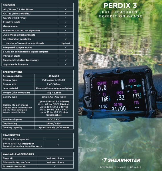 Perdix 3 Dalış Bilgisayarı